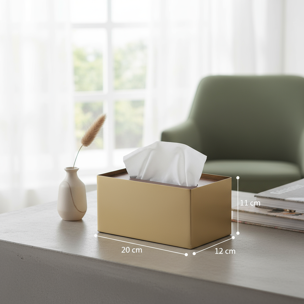 Aurelia Houtnerf Marmer Tissuebox
