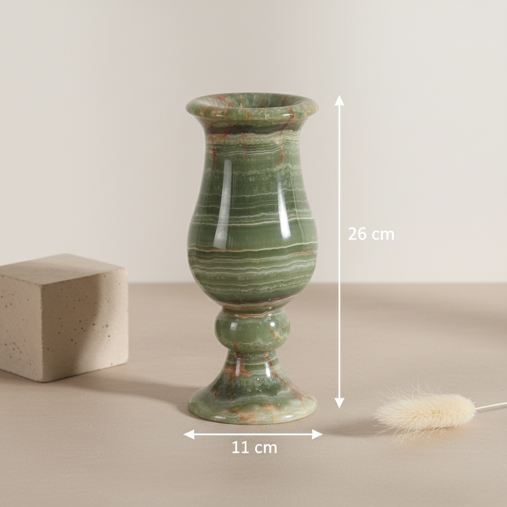 Ardura marmeren vaas – massief stenen ambacht