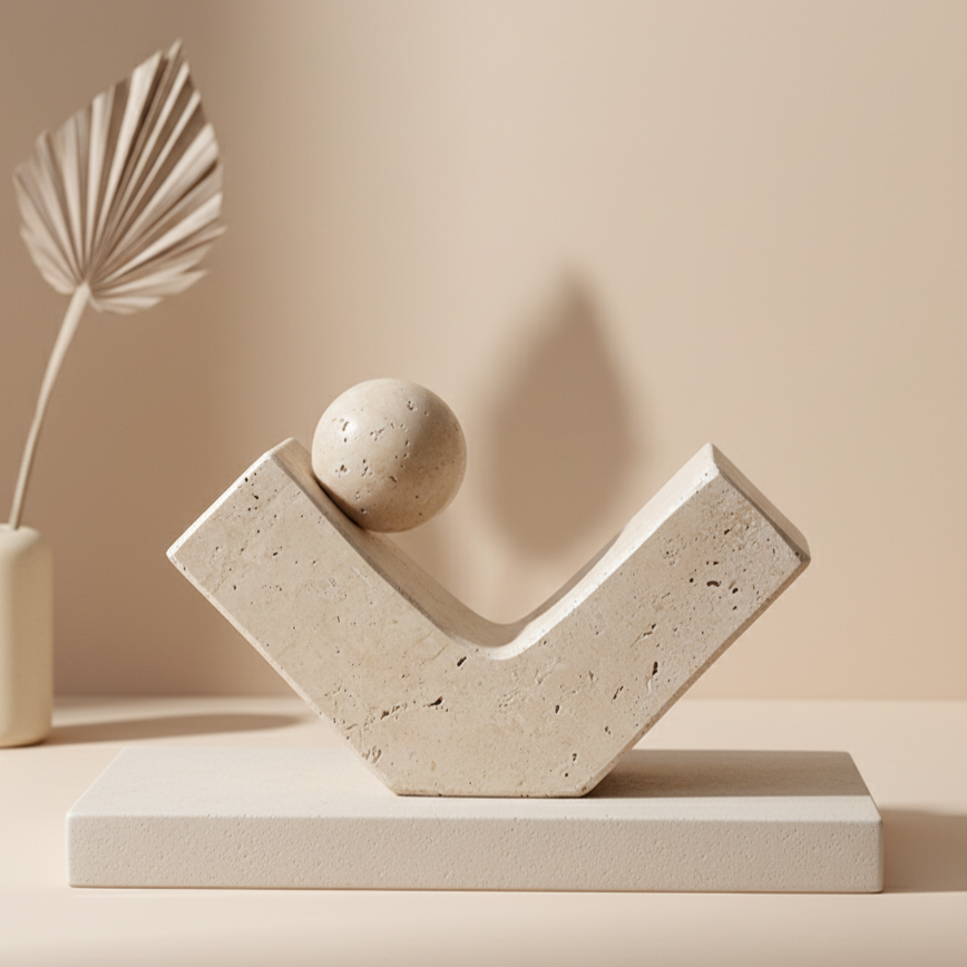 Sculptura marmeren accentornamenten – massief stenen moderne decoratie