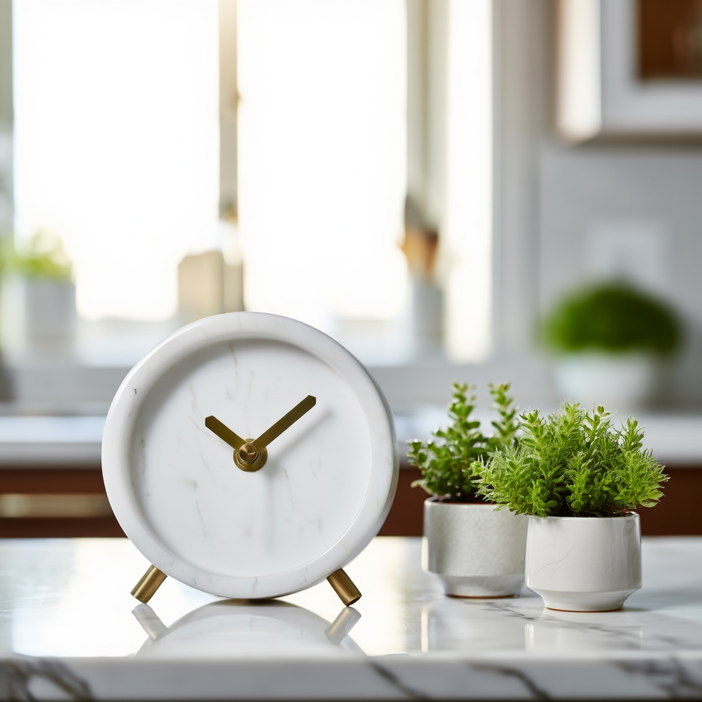 Luminara Massief Steen Marmeren Bureaureloj