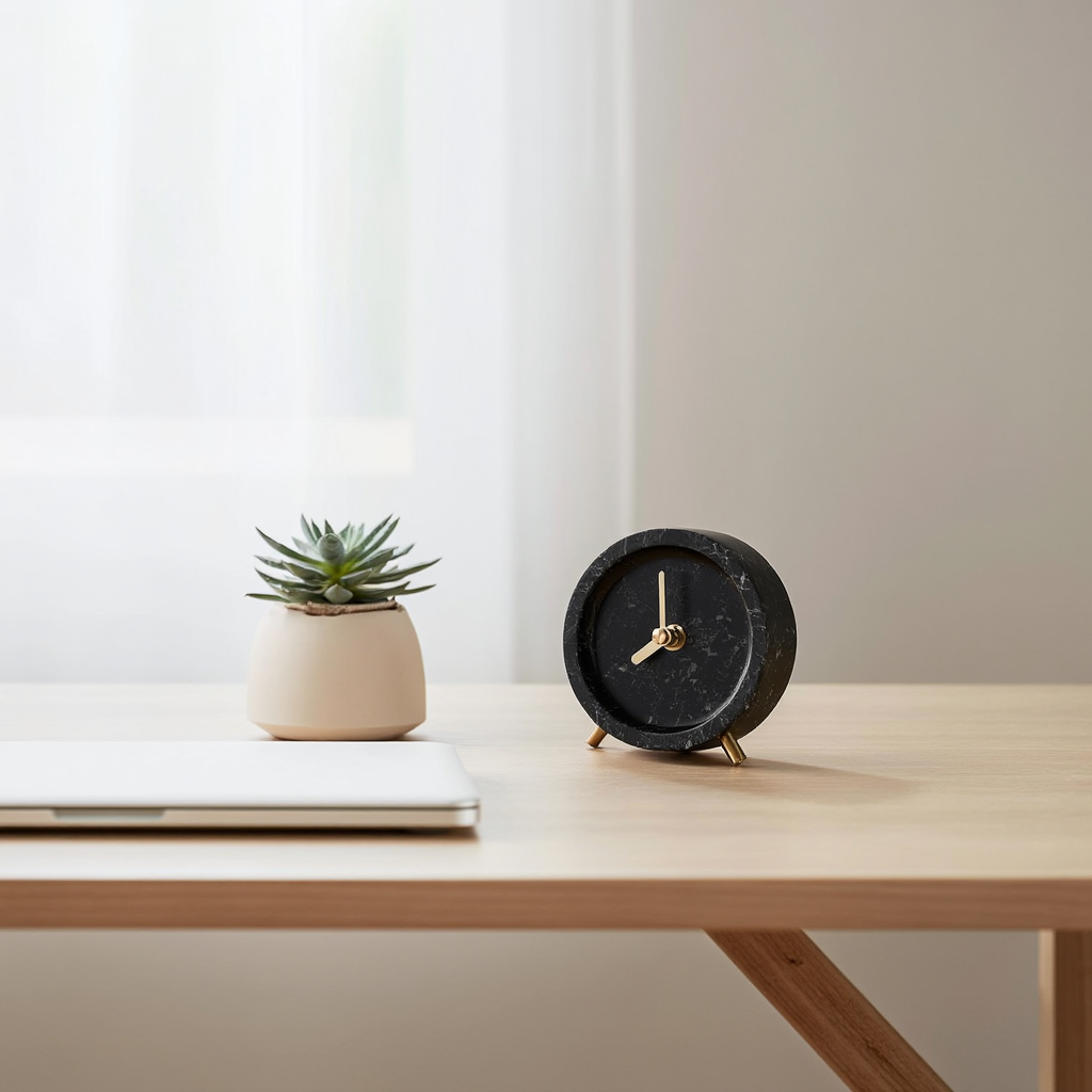 Luminara Massief Steen Marmeren Bureaureloj