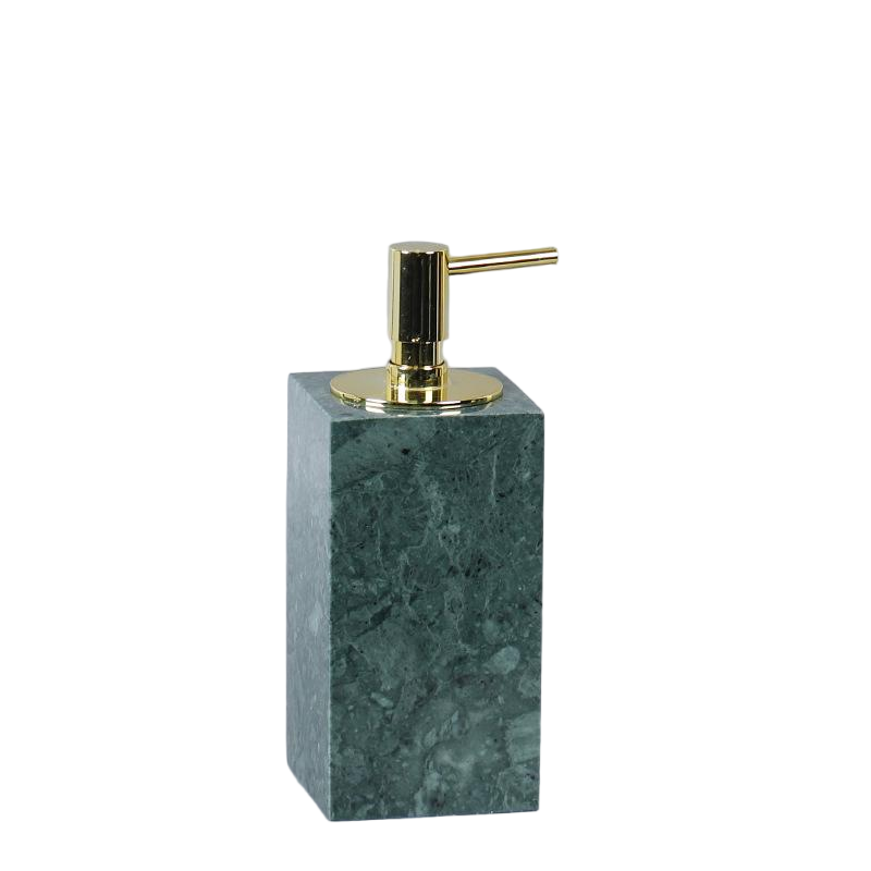 Luxe marmeren lotionfles – massief steen met metalen pomp