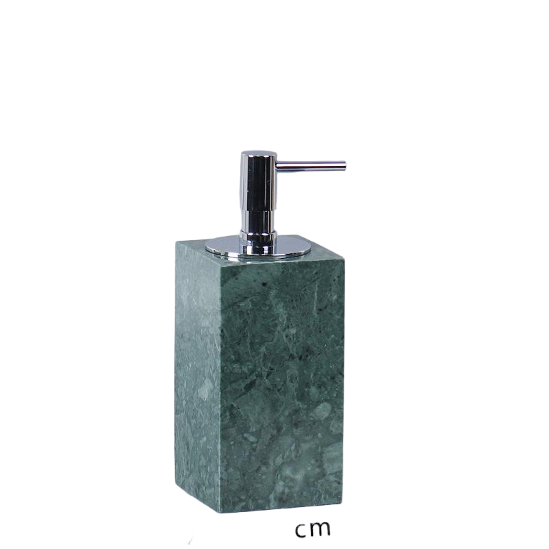Luxe marmeren lotionfles – massief steen met metalen pomp
