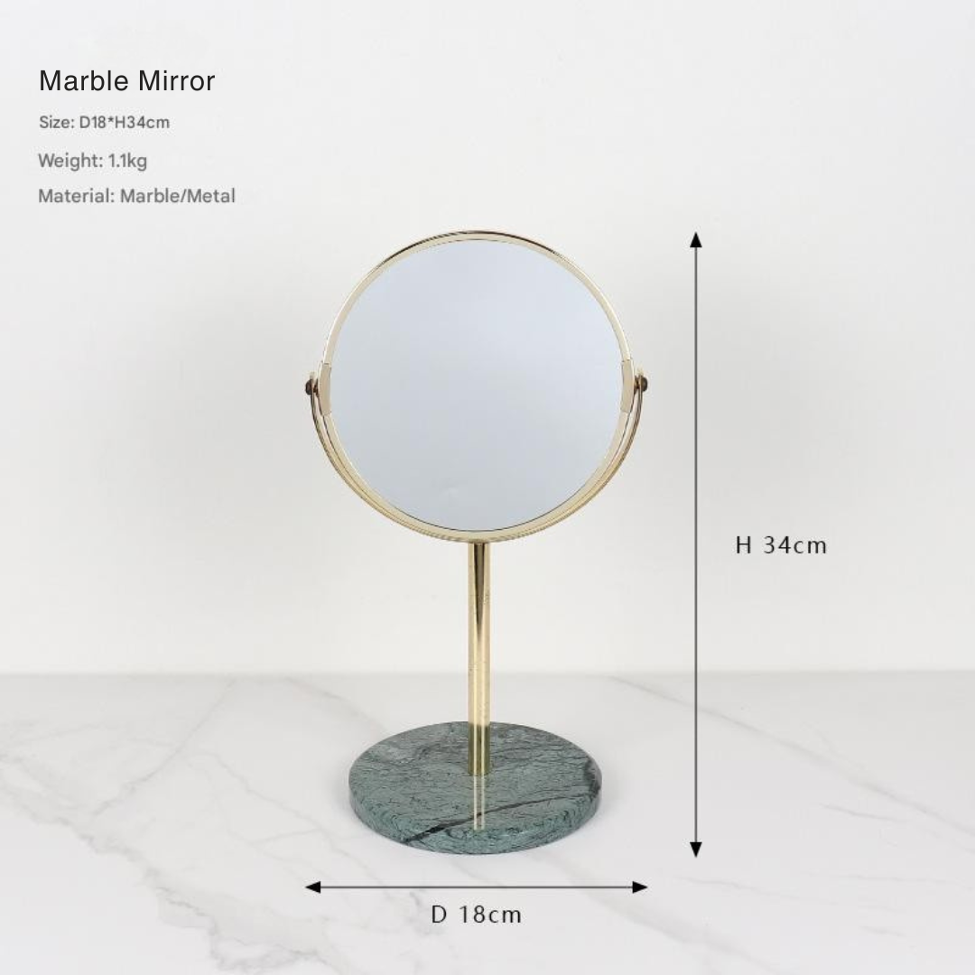 Luxe marmeren make-up spiegel