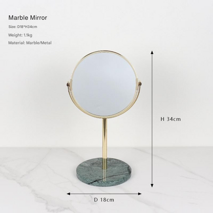 Luxe marmeren make-up spiegel