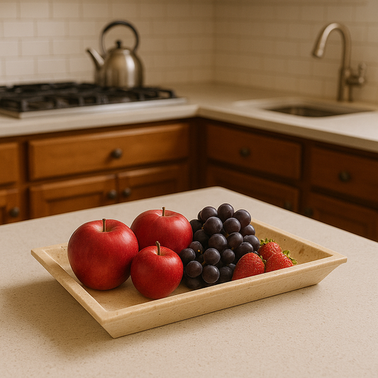 Travertin Rechthoekige Fruittray