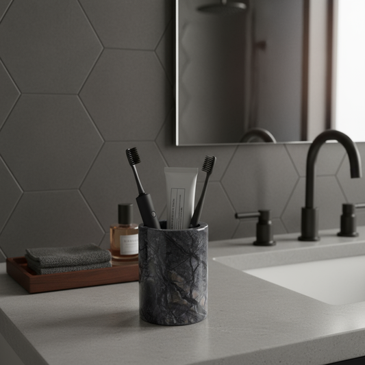Marquina marmeren opbergbeker