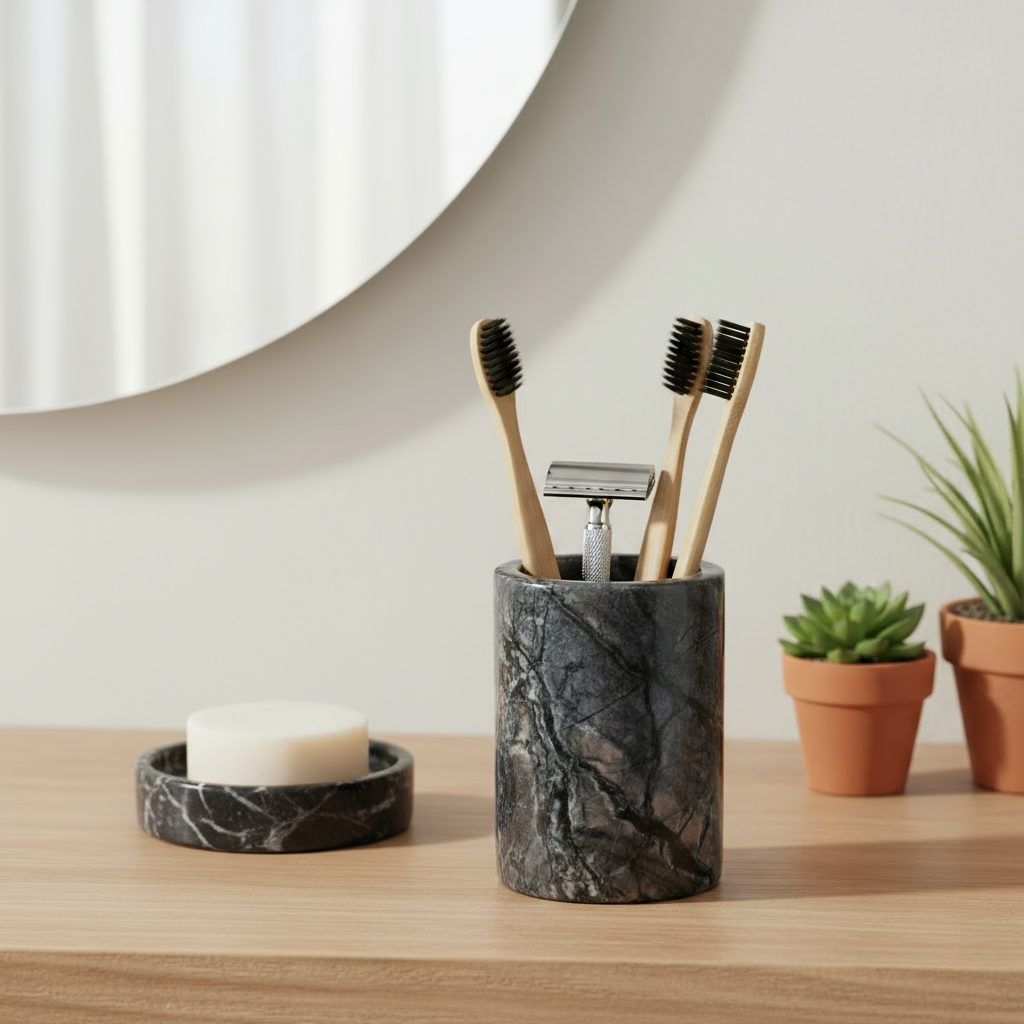 Marquina marmeren opbergbeker