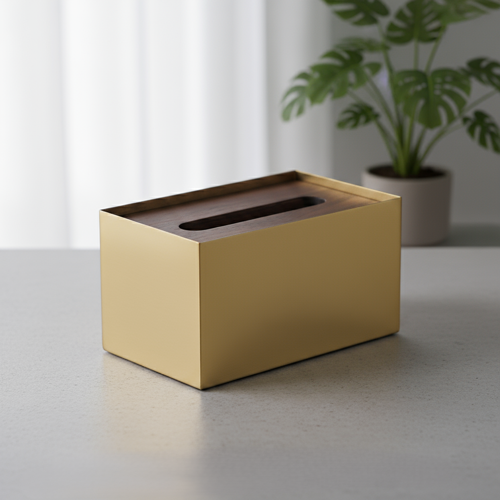 Aurelia Houtnerf Marmer Tissuebox