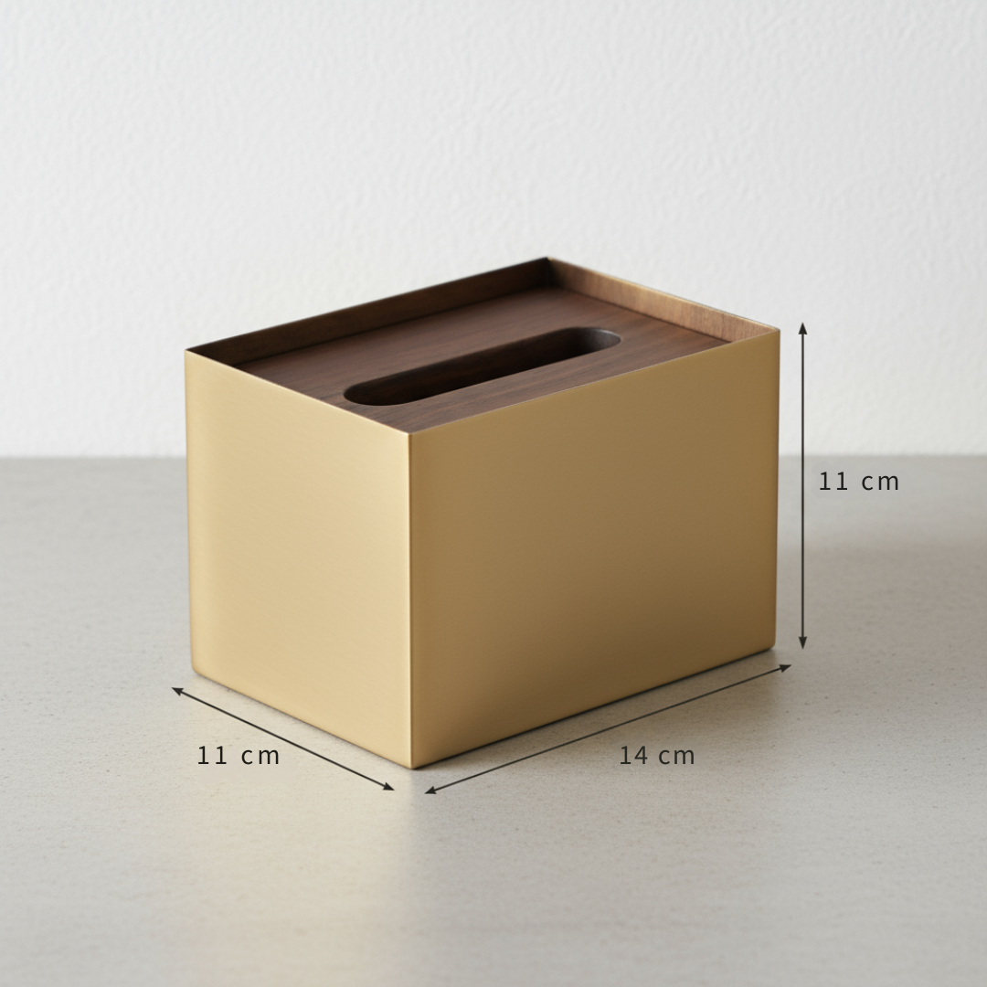 Aurelia Houtnerf Marmer Tissuebox