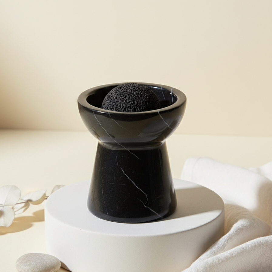 Solora Marmeren Aromatherapie Kop – Massieve Steen met Lavakern