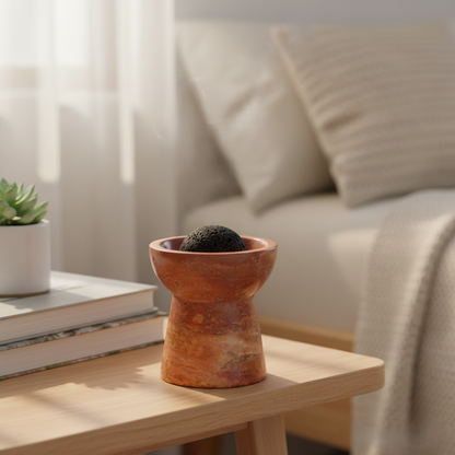 Solora Marmeren Aromatherapie Kop – Massieve Steen met Lavakern