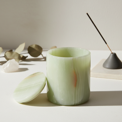 Celestia Massief Marmeren Aromatherapie Pot - 10 × 13 cm