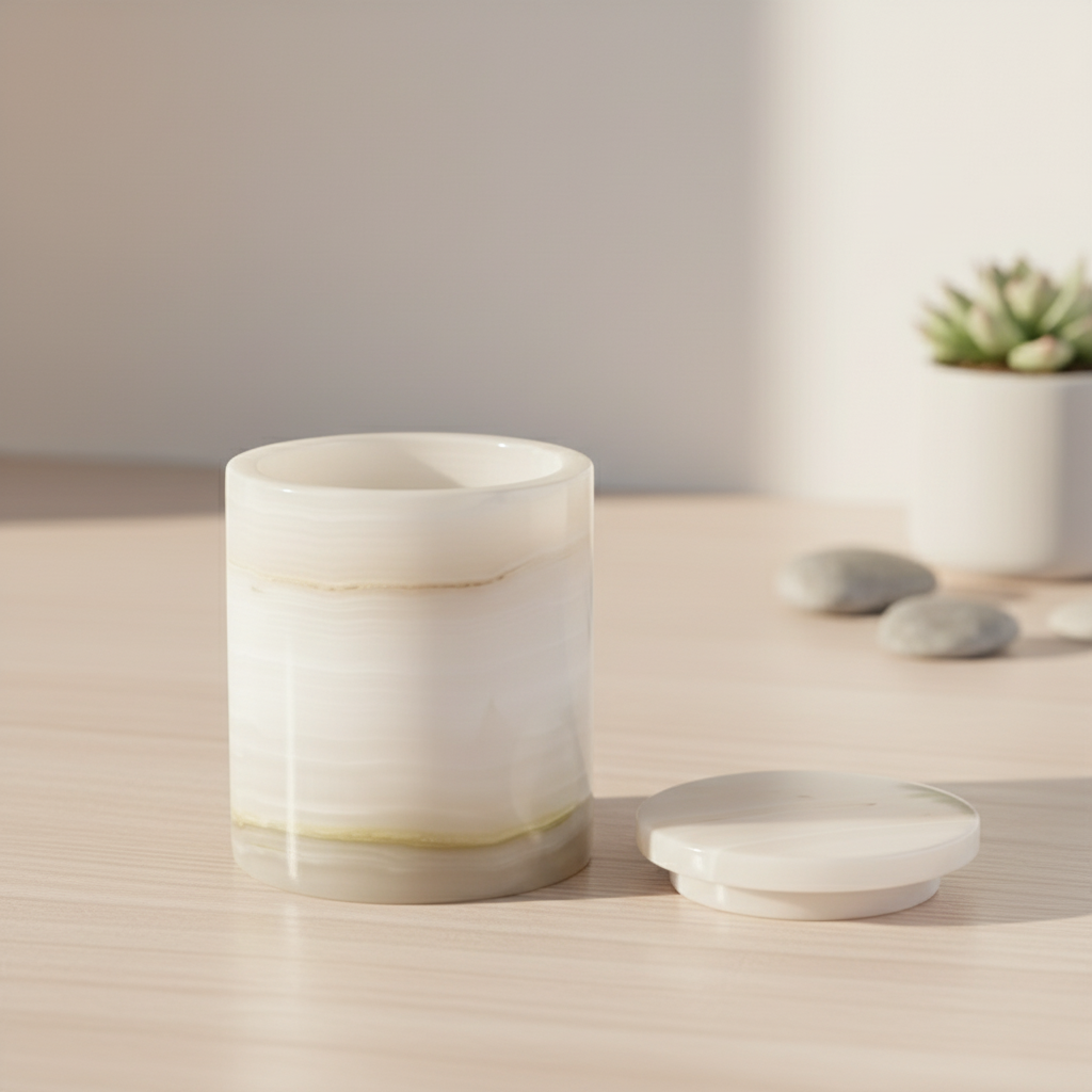 Celestia marmeren aromatherapiepot - 8 × 10.5 cm