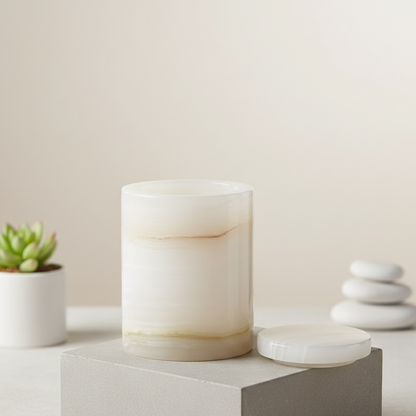Celestia marmeren aromatherapiepot - 8 × 10.5 cm