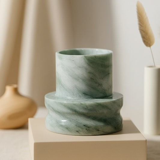 Altura marmeren vaas – gesculpteerde moderne vorm