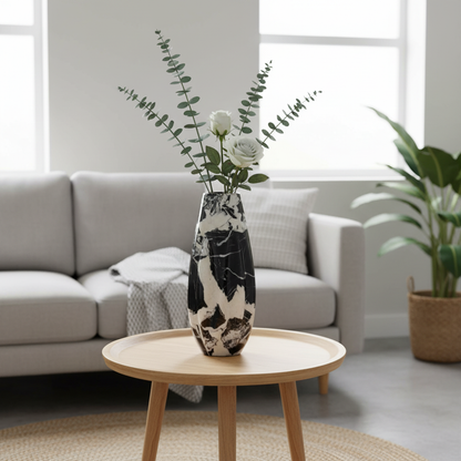Calyx marmeren vaas – massief stenen ontwerp