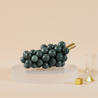 Marmeren Oogst Druivencluster Ornament – 1.2kg Massieve Steen