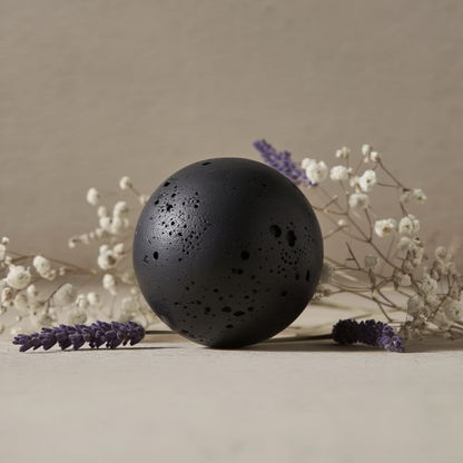 Tijdloze Marmeren Bol – Massieve Steen Decoratieve Sfeer