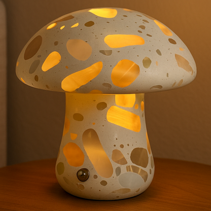 Mira marmeren paddenstoellamp