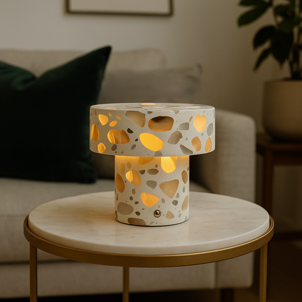 Noirra marmeren kolomlamp