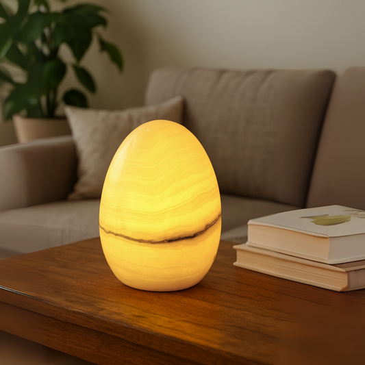 Lyra marmeren eierlamp
