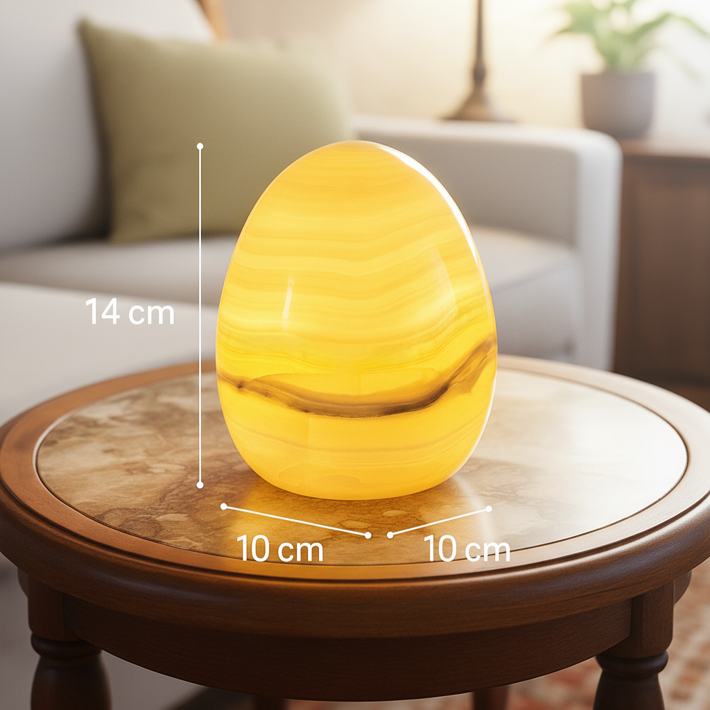 Lyra marmeren eierlamp